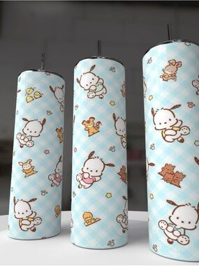 Adorable Pochacco Stainless Steel Tumblers